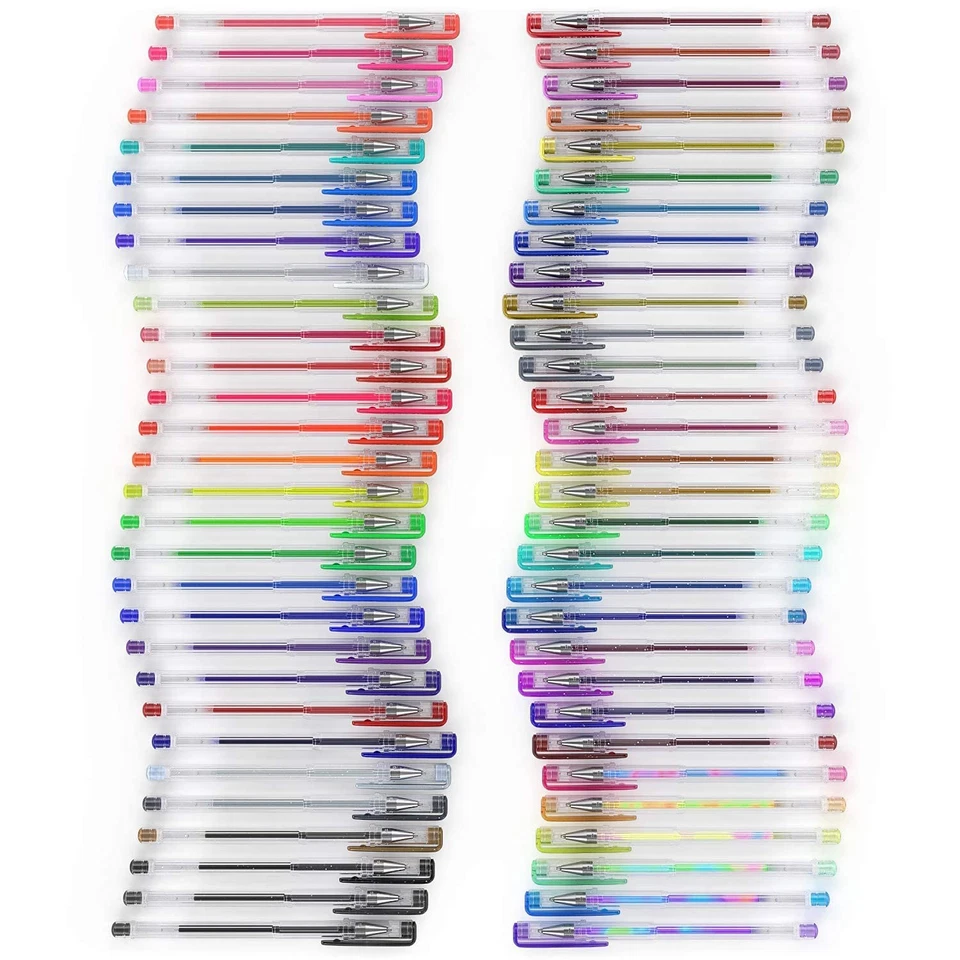 Arteza Gel Pens, Set of 60-Individual-Colors, 0.8-1.0 mm Tips, Acid-Free & - Image 3 of 4