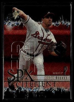 2000 SPx #XC14 Greg Maddux SPxcitement