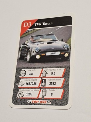 TVR Tuscan - D3  - Einzelkarte - Quartett  (6)