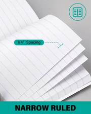 Mini Composition Notebooks Bulk 40 Packs 3.25 X 4.5" Composition Books Narrow