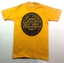 New Vintage 70s Deadstock Mr Zog's Sex Wax t-shirt surf surfing single stitch S