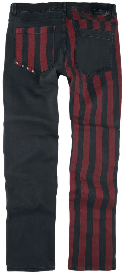 Gothicana by EMP Herren schwarz-rote Jeans - Bild 2 von 3