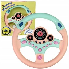 Interaktives Kinderlenkrad Auto Fahrsimulator Spielzeug Licht Ton Vibration