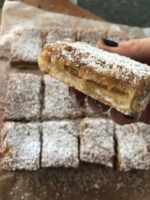Gooey Almond Bars * Made with Organic Ingredients