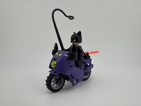 LEGO Batman Catwoman Minifigure bat003 + Motorcycle 7779 Dragster Pursuit 2006
