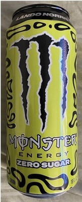 NEW MONSTER ENERGY LANDO NORRIS CAN ZERO SUGAR DRINK 1 FULL 16 FL OZ L7