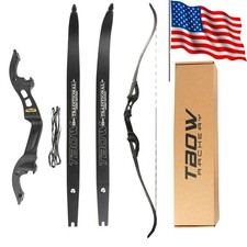 62" Takedown RecurveBow American Hunting Target 25-60lb Limb Archery F Interface