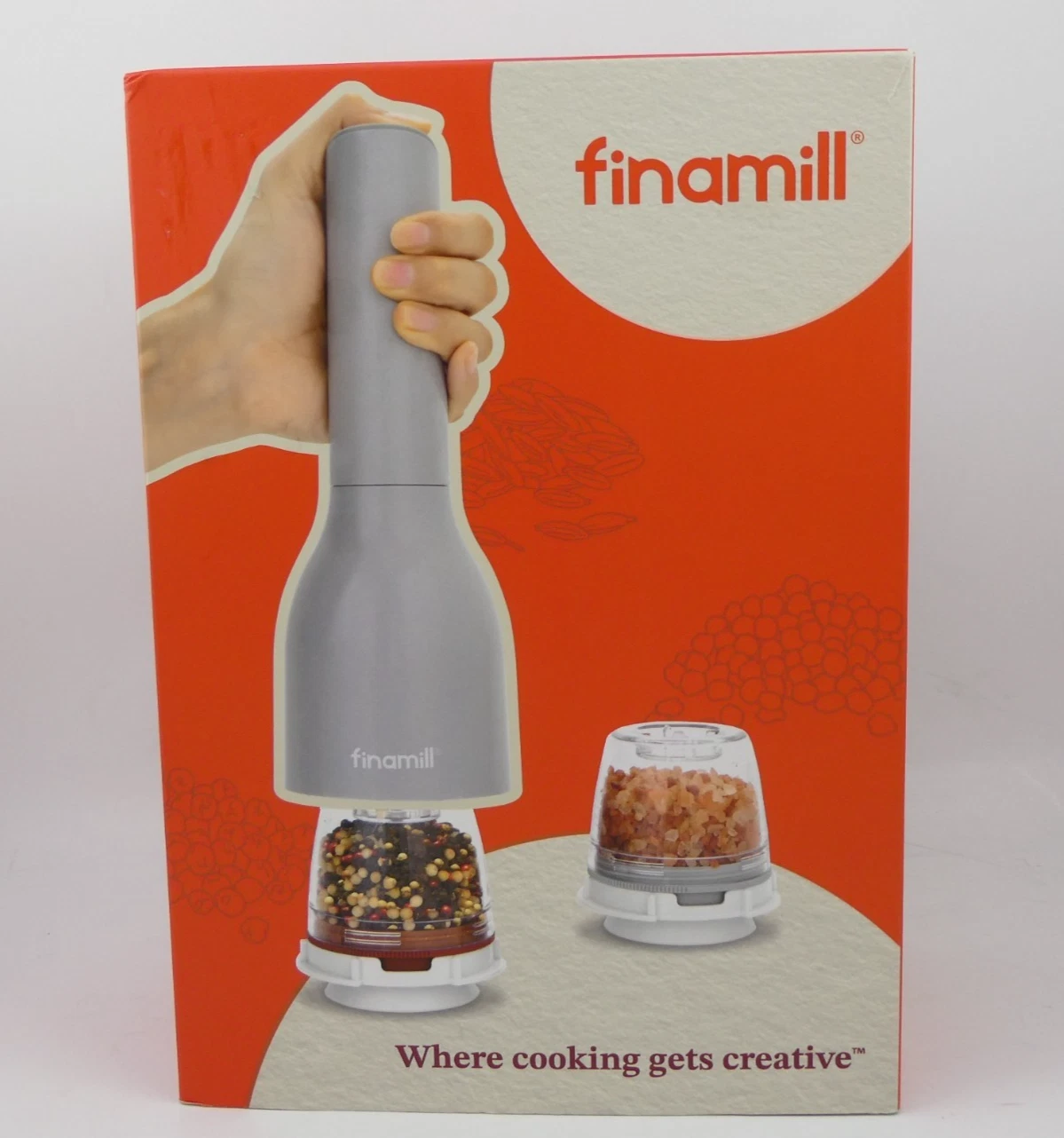 Finamill Spice Grinder Classic Rechargeable (with Salt And Pepper Pods) Gray
Opens in a new window o