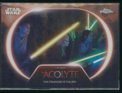 2025 Topps Chrome Star Wars #AC-11 The Stranger Vs The Jedi Acolyte