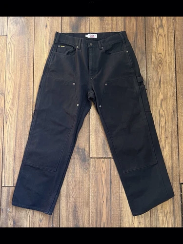 Pantalon de peintre Supreme Timberland SS21 noir double genou 32