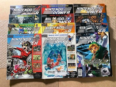 LOT OF 12 Nintendo Power Magazines (169 171-175 177-182) *NO EON TICKET