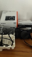Sony Alpha a6100 24.2MP Spiegellose Systemkamera - Schwarz inkl Sigma Objektiv