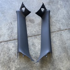 09-15 Mini Cooper R57 Convertible Front Interior A Pillar Trim Panel Set Oem