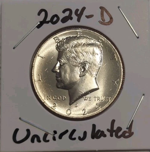 2024-D Kennedy Half Dollar- BRILLIANT UNCIRCULATED COIN  Free Shipping!!