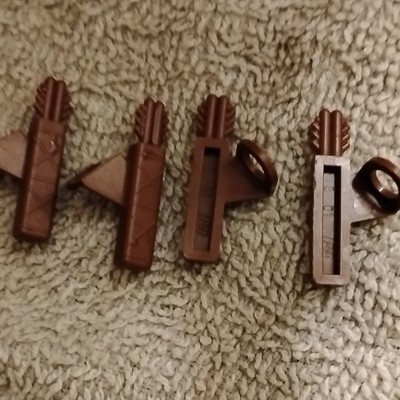 lot of 4 Lego Part 4498 Minifigure, Arrow Quiver With 2 Arrows