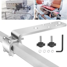 58182 Stow N' Go Grill Rail Mount Bracket for Any Kuuma BBQ Grill, Can Silver 