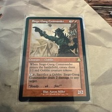 MTG Siege-Gang Commander (Retro Frame) Dominaria Remastered Regular #330