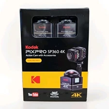 Kodak PIXPRO SP360 12.7MP 4K Action Camera Dual Pro Pack