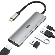 USB C Hub,USB C Hub Multiport Adapter 4K 60Hz 5 in 1 USBC to Hdmi Adapter