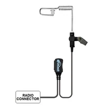 1 - Covert 1-Wire Acoustic Tube Surveillance Kit for Motorola Two-Way Radios NOS