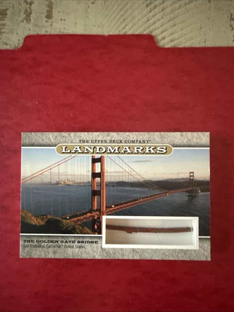 2009 Upper Deck Goodwin Champions Landmarks Golden Gate Bridge Cable