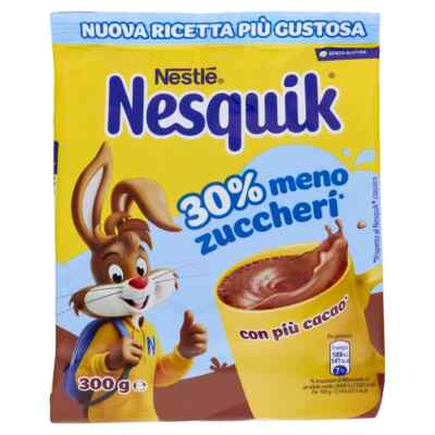 Nesquik Cioccolato Solubile lösliche Schokolade weniger 30% Zu Umschlag 300g