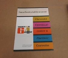 1964 Chevrolet Full Line Impala Corvette Corvair Nova Chevelle sales brochure