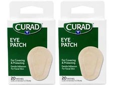 Curad Eye Patch, Non-Woven (Paper), 2.25 Inches X 3.12 Inches, 20 Count - 2 Pack