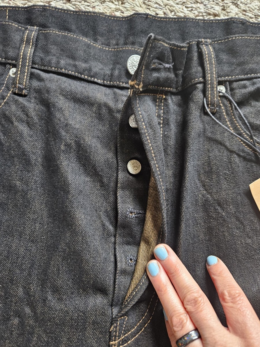 NWT Stussy X Levi's Crispy Rinse Jeans Black/White Embroidered Ltd