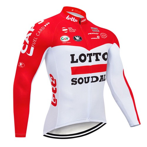 Long Sleeve Cycling Jersey Bike Bib Pants Set Mens Team Bicycle Sports Outfits - Picture 7 of 12