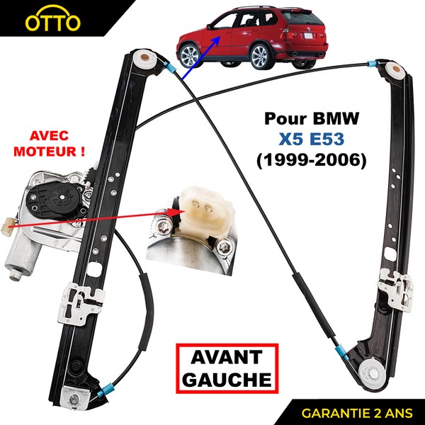 Mechanismus Fensterheber Vorne Links FüR BMW X5 E53 3.0D 3.0I 4.4I 4.6Is 4.8Is-image
