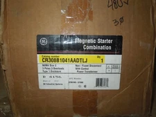 GE CR308 Size 0 Combination Starter Non-Fused Disconnect NEMA 1 Enclosure 