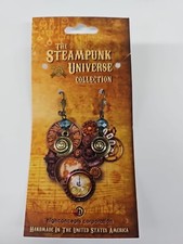 Unique Steampunk Pierced Earrings Handcrafted USA   NEW