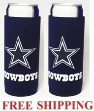 Dallas Cowboys NFL Football MICHELOB ULTRA 2 SLIM CAN COOLER COOZIE KOOZIE NEW