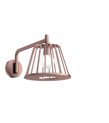 Hansgrohe head shower Axor Nendo with shower arm 26031300 Polished Red Gold
