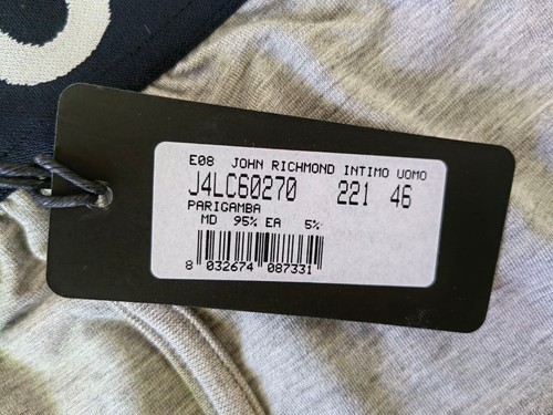 Slip boxer biancheria intima uomo John Richmond, Parigamba J4LC60270-221 modale - Foto 10 di 10
