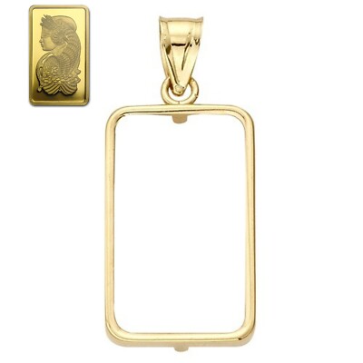 Gold Bar Gram 14 Kt Solid Gold Bezel For Gram Pamp Credit