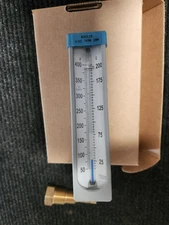 Weksler, 141 GDKS, 50-400F,  10/200C,  5" Dual Scale, 2" Stem Thermometer