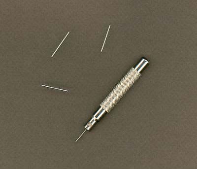 Miniatur Splinttreiber 0,8mm und Nietwerkzeug mit 3 Ersatzspitzen Expotools 73000