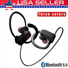 Waterproof Bluetooth 5.0 Earbuds Stereo Sport Wireless Headphones in Ear Headset