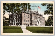Walker School Flint MI C1917 DB Postcard AD6