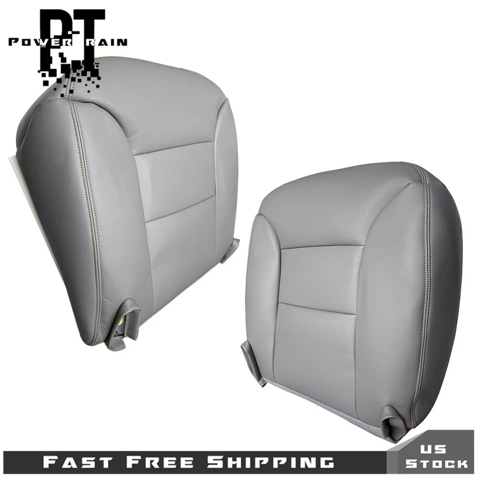 Cubierta de asiento inferior y trasero gris para conductor pasajero Chevy C1500 K1500 1995-1999 Foto 4 de 4