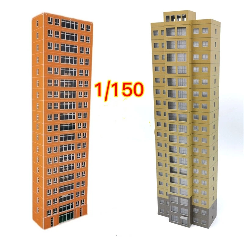 1:150 Scale High Rise Building City Residence Buildings DIY Model Scene Toy Prop - Image 2 of 4