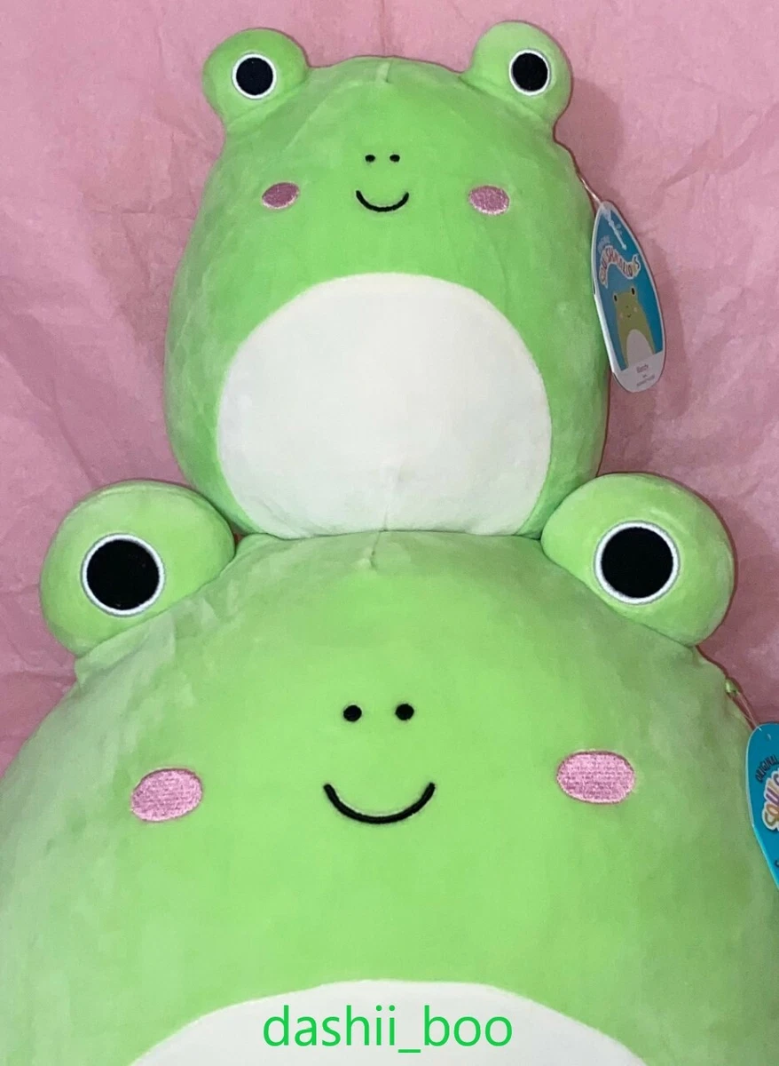 NWT Squishmallow KellyToys OG WENDY Green Tree Frog 16 & 8 Pillow Plush  Bundle