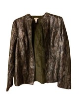 Chico s Metallic Effect Blazer, Sz 2