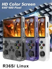 BOYHOM 128GB R36S Retro Handheld Game Console Linux System 3.5 Inch IPS Screen P