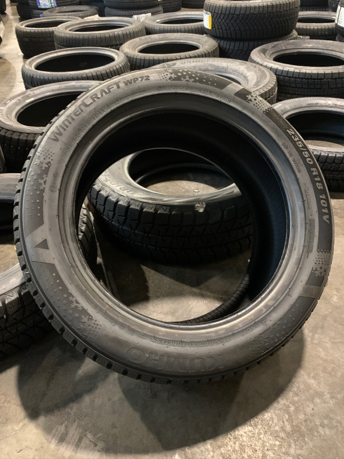 2 New 235 50 18 Kumho WinterCraft WP72 Snow Tires eBay