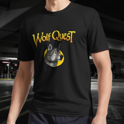 WolfQuest logo Active T-Shirt Funny Size S to 5XL