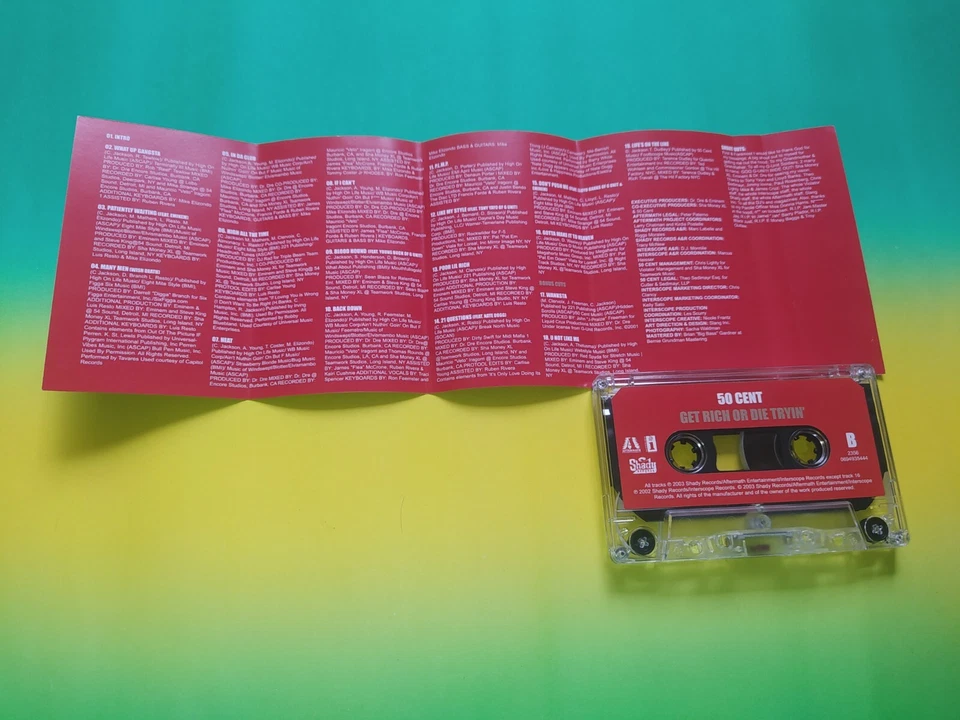 50 cent - Get Rich Or Die Tryin' Cassette tape - Image 3 of 4