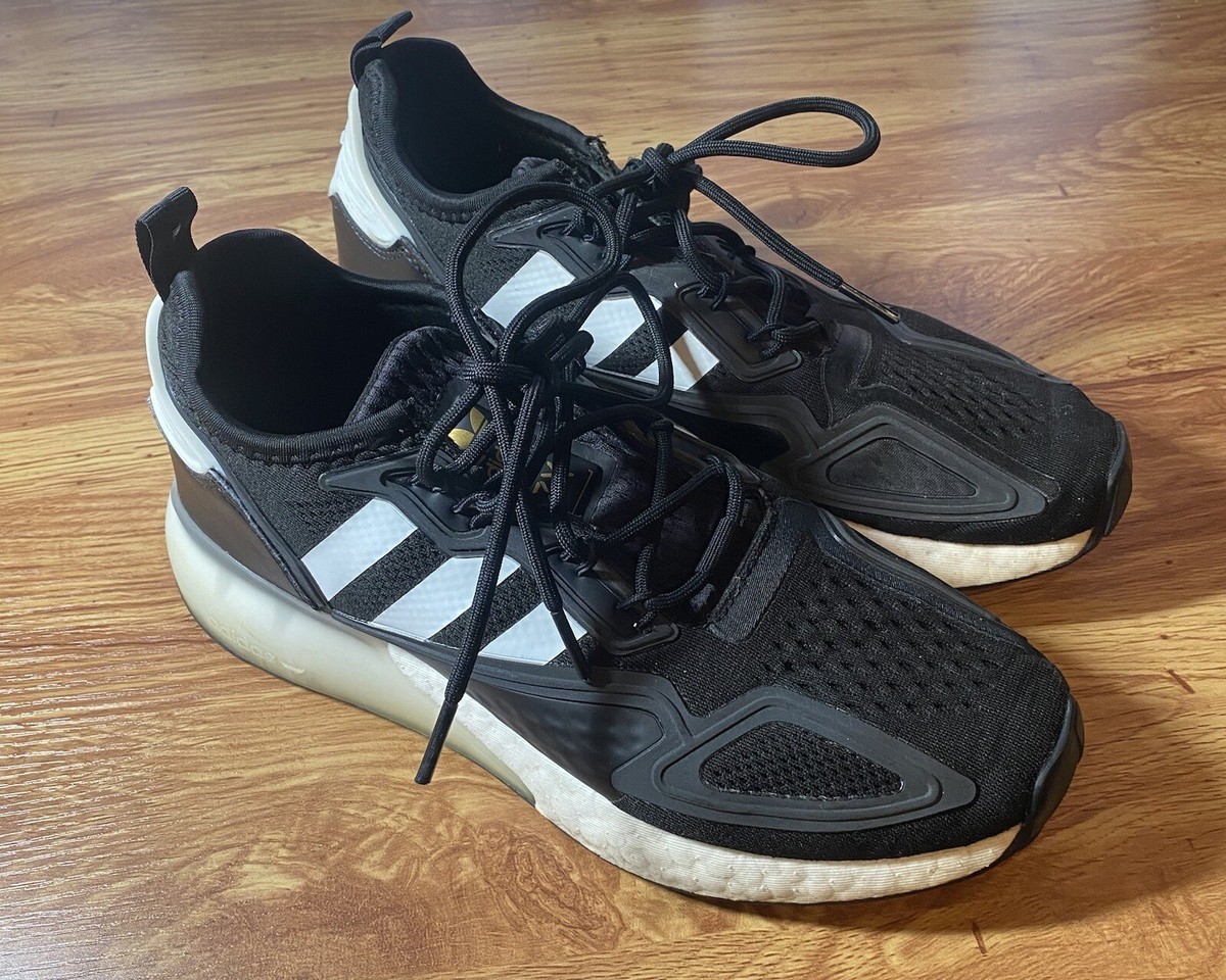 Adidas ZX 2K Boost Sneaker Womens 7.5 Black White Running Shoe Adidas ZX 2K Boost Sneaker Womens 7.5 Black White Running Shoe